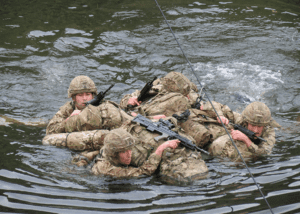 The Future is Integrated 25 Commando Training River Crossing 02